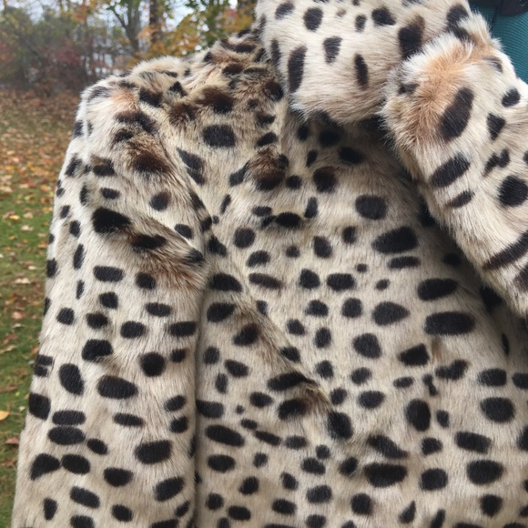 AVEC LES FILLES Faux Fur Leopard Cheetah Coat NWT - Picture 4 of 8